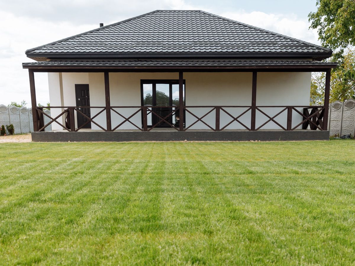 A finished yard, ready for the weekend