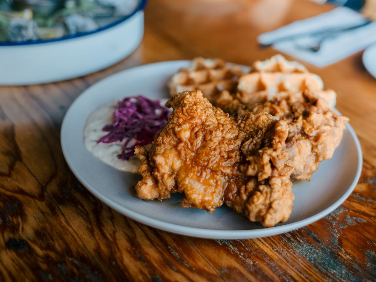 Chicken and waffles